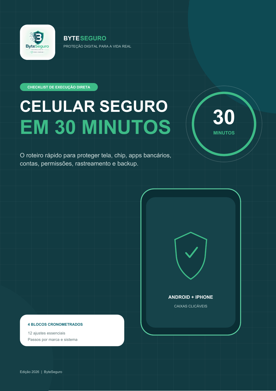 Capa do Checklist Celular Seguro em 30 Minutos